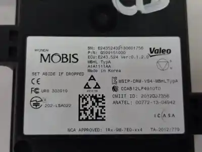 Second-hand car spare part electronic module for kia niro edition 7 oem iam references g599151000  