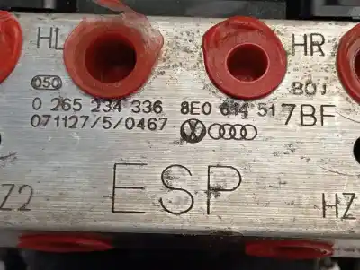 Peça sobressalente para automóvel em segunda mão abs por audi a4 avant (8e) 2.0 tdi referências oem iam 8e0614517bg  0265234336