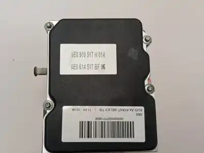 Peça sobressalente para automóvel em segunda mão abs por audi a4 avant (8e) 2.0 tdi referências oem iam 8e0614517bg  0265234336