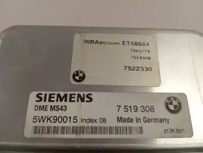 Second-hand car spare part ecu engine control for bmw serie 3 cabrio (e46) 330 ci oem iam references 7519308  