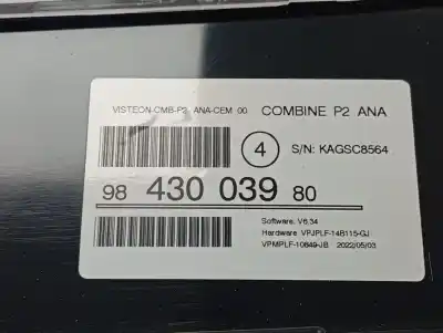Peça sobressalente para automóvel em segunda mão quadrante por peugeot 208 (p2) active referências oem iam 9843003980  