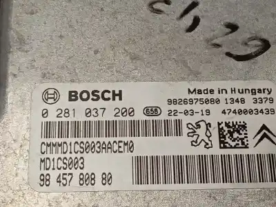 Second-hand car spare part ecu engine control for peugeot 208 (p2) active oem iam references 0281037200  