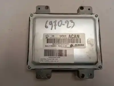 Second-hand car spare part ecu engine control for opel corsa e 1.4 oem iam references 12676078  