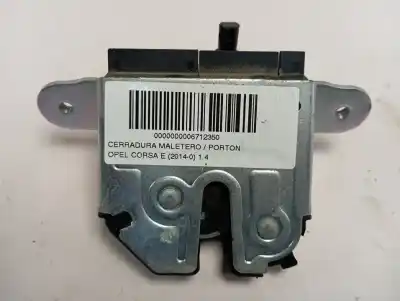 Second-hand car spare part trunk lock for opel corsa e 1.4 oem iam references a10252339021416  