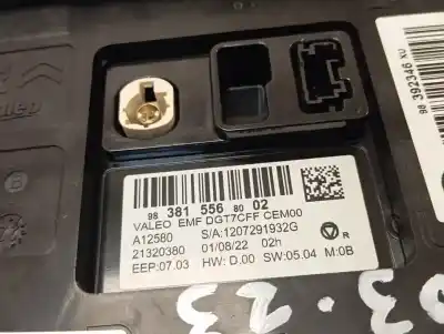 Second-hand car spare part multifunction display for citroen c3 1.2 puretech oem iam references 9838155680  