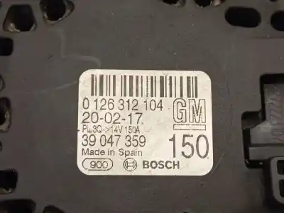 Second-hand car spare part alternator for opel corsa e business oem iam references 39047359  