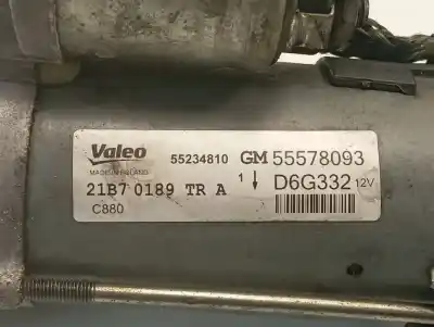 Peça sobressalente para automóvel em segunda mão motor de arranque por opel corsa e business referências oem iam 55578093  