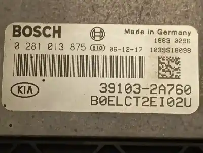 Second-hand car spare part ecu engine control for kia cee´d concept oem iam references 391032a760  