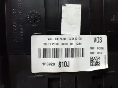 Second-hand car spare part dashboard for seat leon (1p1) reference oem iam references 1p0920810j  1p0920810jx