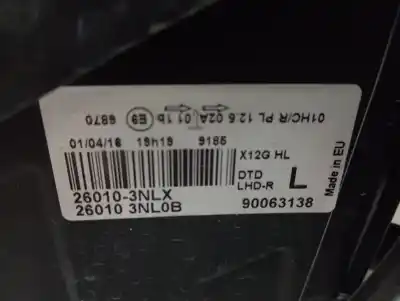 Second-hand car spare part right headlight for nissan leaf 2.zero oem iam references 260103nlx  