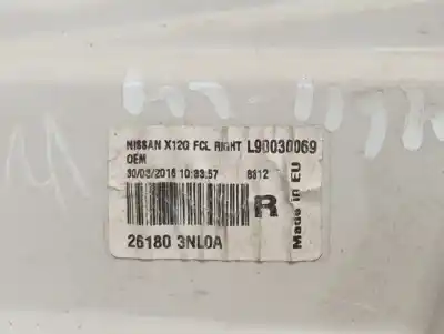 Second-hand car spare part front right headlight for nissan leaf 2.zero oem iam references 261803nl0a  