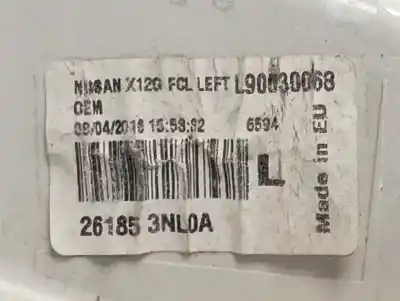 Second-hand car spare part front left headlight for nissan leaf 2.zero oem iam references 261853nl0a  