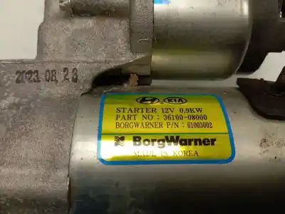 Second-hand car spare part starter motor for kia xceed drive oem iam references 3610008000  