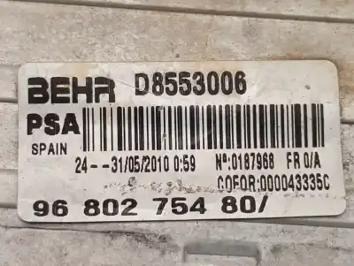 Peça sobressalente para automóvel em segunda mão intercooler por citroen c3 picasso sx referências oem iam 9680275480  