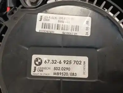 Pezzo di ricambio per auto di seconda mano elettroventola per bmw x3 (e83) 2.0d riferimenti oem iam 67326925702  