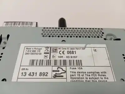 Автозапчасти б/у аудиосистема / радио cd за opel corsa d expression ссылки oem iam 7612830172  