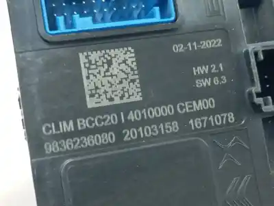 Second-hand car spare part electronic module for citroen c4 berlina live pack oem iam references 9836236080  