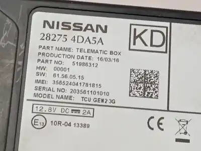 Second-hand car spare part electronic module for nissan leaf 2.zero oem iam references 282754da5a  