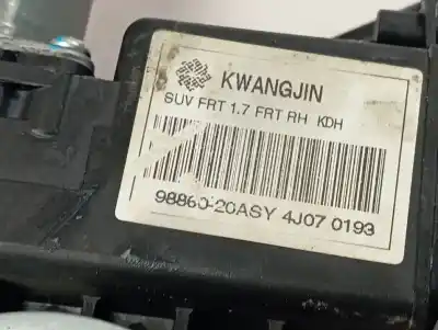 Second-hand car spare part passenger side right window regulator for opel mokka selective oem iam references 98810suv20  