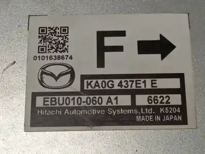 Peça sobressalente para automóvel em segunda mão módulo eletrônico por mazda cx-5 center-line 2wd referências oem iam ka0g437e1e  