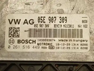 Second-hand car spare part ecu engine control for seat leon st (5f8) fr oem iam references 05e907309  