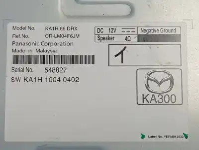 Second-hand car spare part gps navigation system for mazda cx-5 center-line 2wd oem iam references ka1h66drx  
