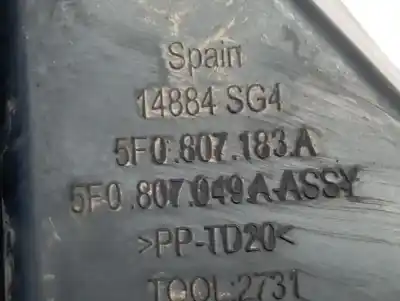 Second-hand car spare part medium for seat leon st (5f8) fr oem iam references 5f0807183a  