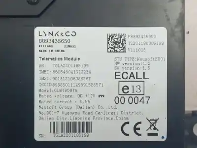 Автозапчастина б/у електронний модуль для lynk & co 01 jlh-3g15td посилання на oem iam 8893435650  