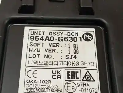 Tweedehands auto-onderdeel elektronische module voor kia picanto (ja) concept oem iam-referenties 954a0g6301  
