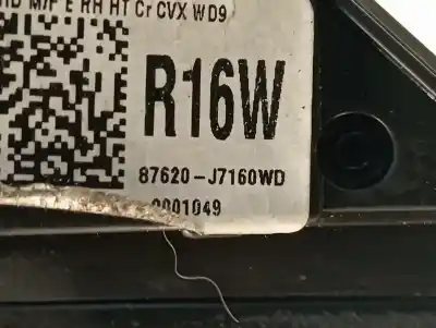 Second-hand car spare part right rearview mirror for kia ceed concept oem iam references 87620j7160  