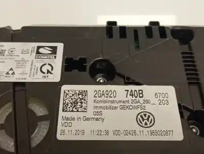 Peça sobressalente para automóvel em segunda mão quadrante por volkswagen t-roc (a11, d11) 1.0 tsi referências oem iam 2ga920740b   Peça sobressalente para automóvel em segunda mão quadrante por volkswagen t-roc (a11, d11) 1.0 tsi referências oem iam 2ga920740b