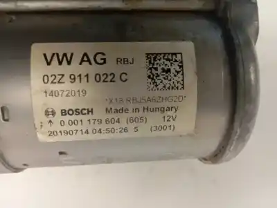 Peça sobressalente para automóvel em segunda mão motor de arranque por volkswagen t-roc (a11, d11) 1.0 tsi referências oem iam 02z911022c   Peça sobressalente para automóvel em segunda mão motor de arranque por volkswagen t-roc (a11, d11) 1.0 tsi referências oem iam 02z911022c