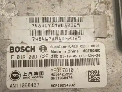 Second-hand car spare part ecu engine control for mg hs comfort oem iam references f01r00dg2e  