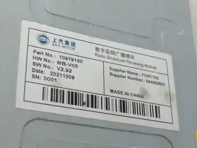 Pezzo di ricambio per auto di seconda mano modulo elettronico per mg hs comfort riferimenti oem iam 10979150  