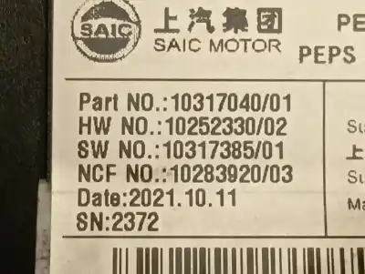 Second-hand car spare part electronic module for mg hs comfort oem iam references 1031704001  