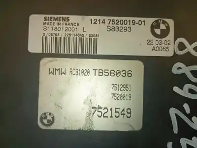 Second-hand car spare part ecu engine control for mini mini (r50,r53) cooper oem iam references 12147520019  