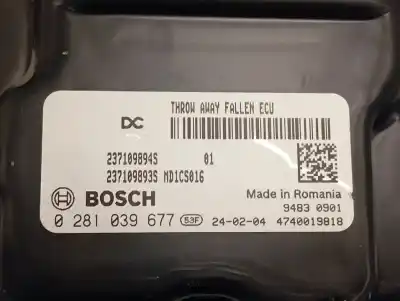 Second-hand car spare part ecu engine control for renault express advance oem iam references 0281039677  