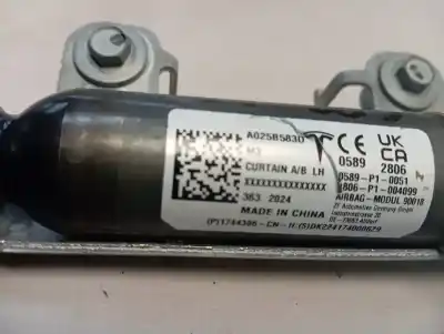 Автозапчасти б/у подушка безопасности передняя левая шторка безопасности за tesla model 3 basis rwd ссылки oem iam 1744306cnh  