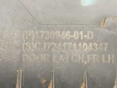 Pezzo di ricambio per auto di seconda mano serratura porta anteriore sinistra per tesla model 3 basis rwd riferimenti oem iam 173894701d  