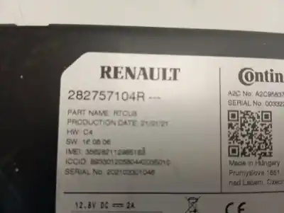 Second-hand car spare part electronic module for renault kadjar equilibre oem iam references 282757104r  