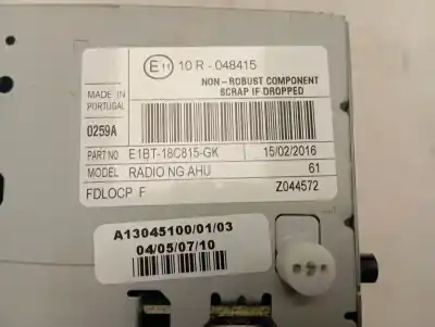 Автозапчасти б/у аудиосистема / радио cd за ford fiesta (ccn) st-line ссылки oem iam e1bt18c815gk  