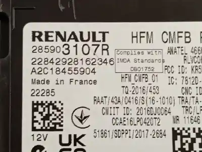 Second-hand car spare part electronic module for dacia duster ii expression oem iam references 285903107r  