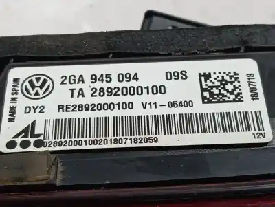 Автозапчасти б/у внутренний правый задний фонарь за volkswagen t-roc advance ссылки oem iam 2ga945094  