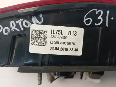 Second-hand car spare part interior left tailgate light for kia ceed drive oem iam references 92403j7050  