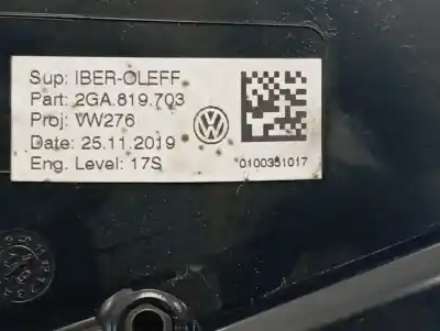 Автозапчастина б/у аератор для volkswagen t-roc (a11, d11) 1.0 tsi посилання на oem iam 2ga819703   Автозапчастина б/у аератор для volkswagen t-roc (a11, d11) 1.0 tsi посилання на oem iam 2ga819703