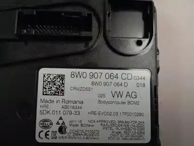 Автозапчастина б/у електронний модуль для audi q7 (4m) 3.0 tdi quattro e-tron посилання на oem iam 8w0907064cd  