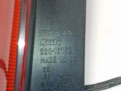 Peça sobressalente para automóvel em segunda mão farolim traseiro esquerdo por nissan note (e11e) acenta referências oem iam 22016752  