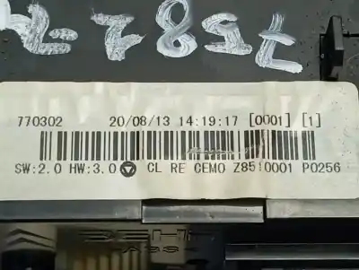 Peça sobressalente para automóvel em segunda mão comando de sofagem (chauffage / ar condicionado)  por citroen c3 attraction referências oem iam 770302  