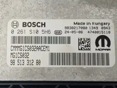 Second-hand car spare part ecu engine control for opel corsa f hn05 oem iam references 9851331280  