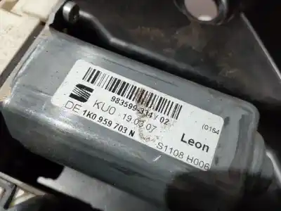 Second-hand car spare part rear right window regulator for seat leon (1p1) 1.9 tdi oem iam references 1k0959704n  